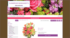 Desktop Screenshot of flowersbyburkhardts.com