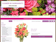 Tablet Screenshot of flowersbyburkhardts.com